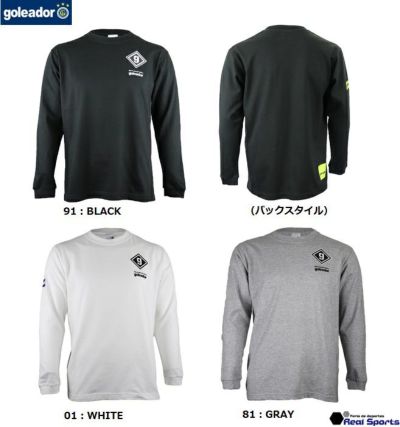 【goleador ゴレアドール】20AW ｼﾝﾌﾟﾙ ﾛｺﾞﾜｯﾍﾟﾝ ﾛﾝｸﾞTｼｬﾂ F-305