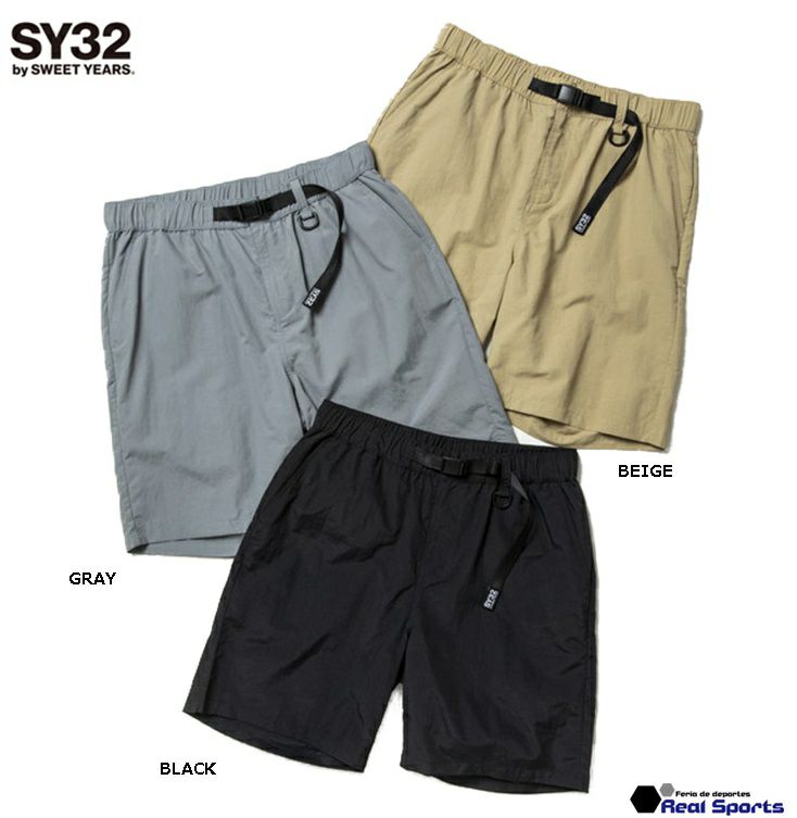 SY32 by SWEET YEARS】22SS NYLON TUSSAH SHORT PANTS TNS1756