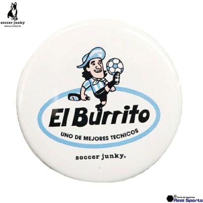 【soccer junky サッカージャンキー】缶バッチ ブリトーくん＋10 SJ22E57 JERRYコラボ