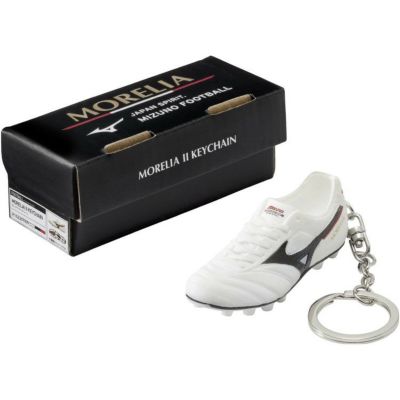 【MIZUNO ミズノ】モレリアII キーチェーン ホワイト P1GZ237009