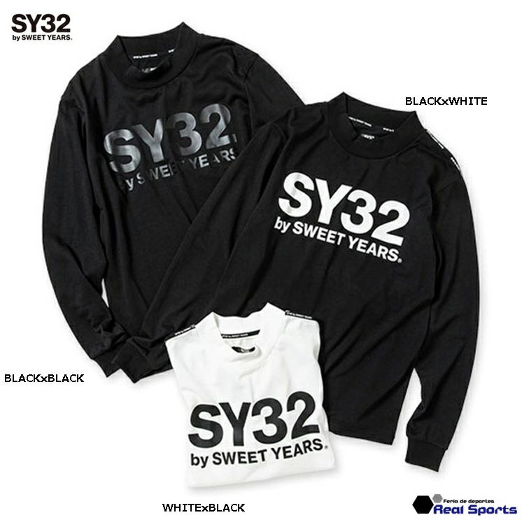 SY32 by SWEET YEARS】23SS MOCK NECK LOGO L/S TEE 13021 | 【公式