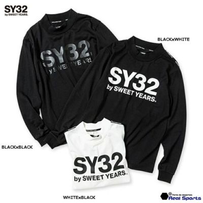 【SY32 by SWEET YEARS】23SS MOCK NECK LOGO L/S TEE 13021
