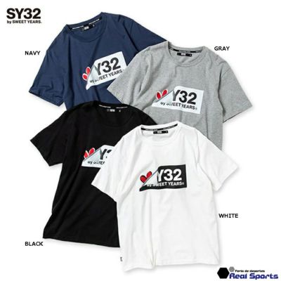 【SY32 by SWEET YEARS】23SS TURN OVER BOX LOGO TEE 13031J