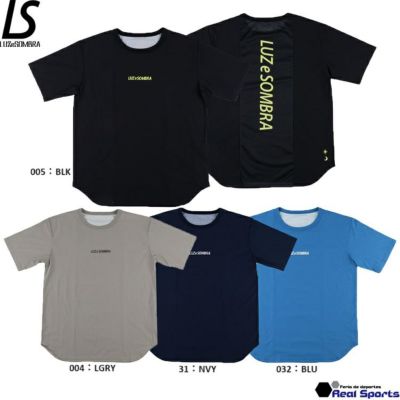 【LUZeSOMBRA ルースイソンブラ】24FW NAVIGATORS MESH ROUND TOP L1231009 半袖トレーニングトップ サッカー フットサル レアルスポーツ