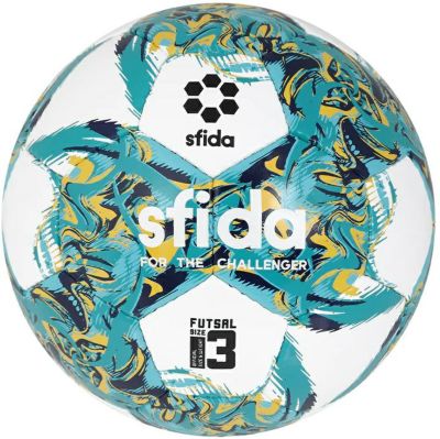 【sfida スフィーダ】フットサルボール3号 INFINITO RIMBA JR ホワイトxターコイズ SB-23IR03