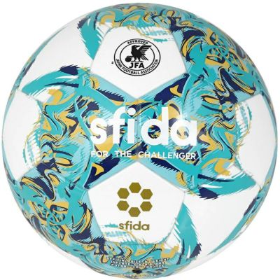 【sfida スフィーダ】フットサルボール4号 INFINITO RIMBA PRO ホワイトxターコイズ SB-23IR01