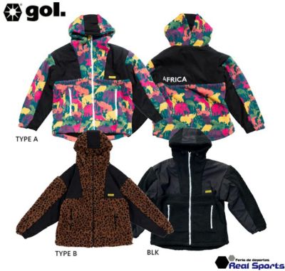 【gol. ゴル】23AW フルジップ ボアフーディー G355-338