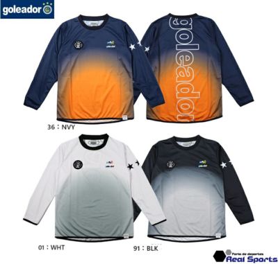 【goleador ゴレアドール】23AW アーチグラデーション L/S プラクティスシャツ G-2579