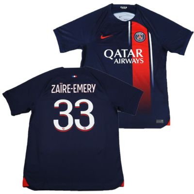 【NIKE ナイキ】#33 ザイール＝エメリ 23/24 PSG パリサンジェルマン HOME レプリカユニフォーム DX2694-411