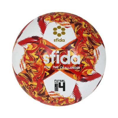 【sfida スフィーダ】フットサルボール4号 INFINITO RIMBA ホワイトxレッド SB-23IR02