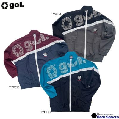 【gol. ゴル】24SS ナイロントラックジャケット＜ディアゴナル＞ G455-341