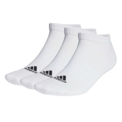 【adidas アディダス】SPW クッション 3Pローソックス ホワイト/ブラック EBB61 HT3434