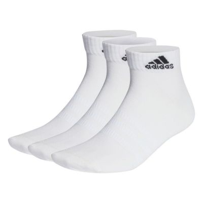 【adidas アディダス】SPW 3Pアンクルソックス ホワイト/ブラック EBL54 HT3468