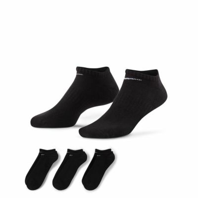 【NIKE ナイキ】3P Eクッション ノーショウ ソックス ブラック SX7673 010