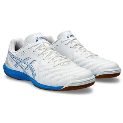 【asics アシックス】CALCETTO WD 9 WHITE/ELECTRICBLUE 1113A037 101