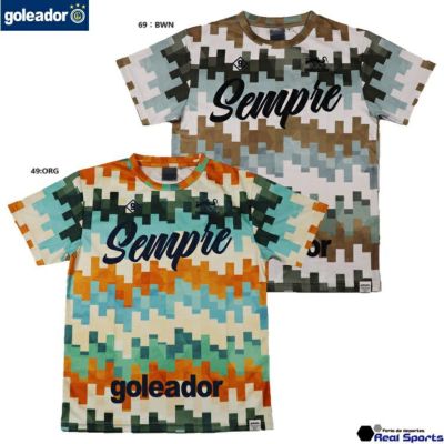 【goleador ゴレアドール】24SS grunge pattern プラクティスシャツ G-2594