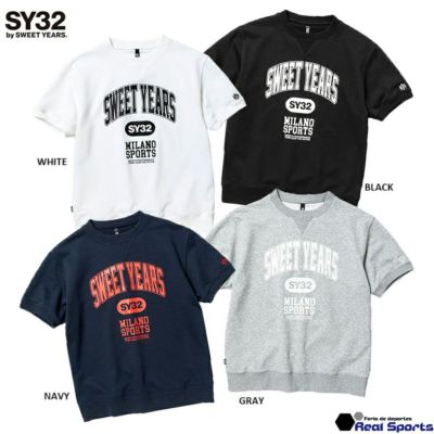 特価【SY32 by SWEET YEARS】SWEAT COLLEGE LOGO TEE 12224