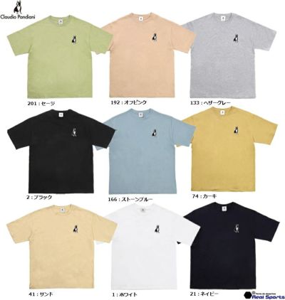 【Claudio Pandiani ｸﾗｳﾃﾞｨｵﾊﾟﾝﾃﾞｨｱｰﾆ】パイド ルーズシルエット半袖TEE CP24C52 サッカージャンキー