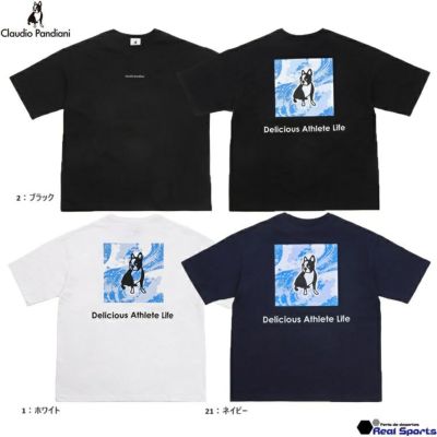 【Claudio Pandiani ｸﾗｳﾃﾞｨｵﾊﾟﾝﾃﾞｨｱｰﾆ】24SS ルーズシルエット半袖TEE NAMI CP24C50 サッカージャンキー