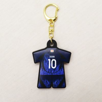 【オフィシャル ライセンスグッズ】JFA プレーヤーズユニ型ラバーキーホルダー ＃10 堂安律 24JFA-015