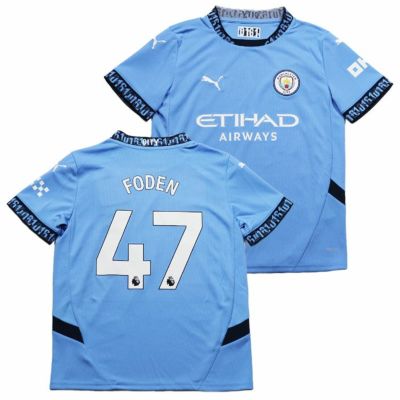 【PUMA プーマ】KIDS ＃47 フィル・フォーデン 24/25 マンチェスター・シティ ホーム レプリカシャツ 775078-01