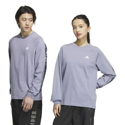【adidas アディダス】M WORD LS Tシャツ シルバーバイオレット KWX96 JG8588
