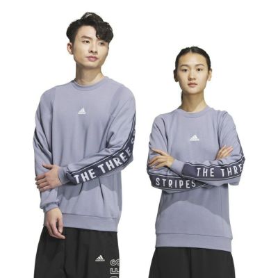 【adidas アディダス】M WORD クルースウェット シルバーバイオレット KWX97 JG8592
