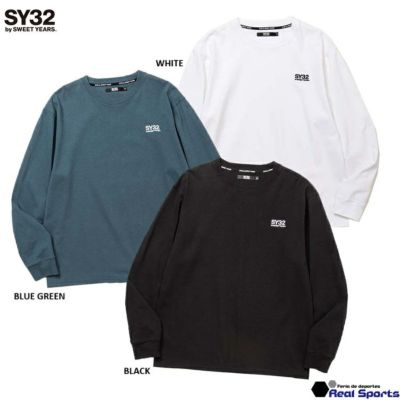 【SY32 by SWEET YEARS】24FW EMBROIDERY BASIC LOG L/S TEE 14539