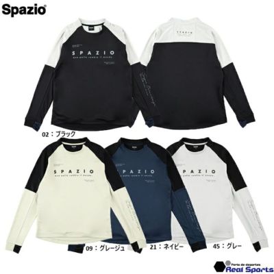 【Spazio スパッツィオ】24FW 袖パネルミッドトレーニングトップ GE-1036