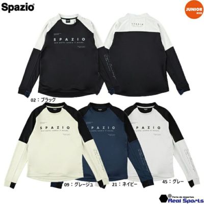 【Spazio スパッツィオ】ジュニア 24FW 袖パネルミッドトレーニングトップ GE-1039
