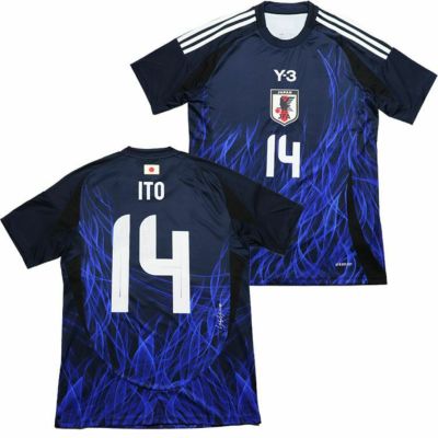 【adidas アディダス】＃14 伊東純也 サッカー 日本代表 2024 ホーム レプリカ ユニフォーム KMW71 IU0964