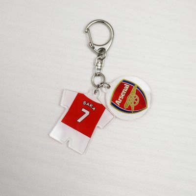 【オフィシャル ライセンスグッズ】アーセナルFC #7 ブカヨ・サカ アクリル2連チャーム キーホルダー ARS54634