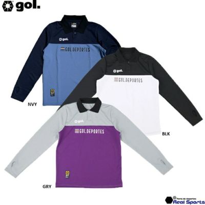【gol. ゴル】24AW ポロ長袖ドライプレイシャツ＜ヴィヴェツァ＞ G441-615