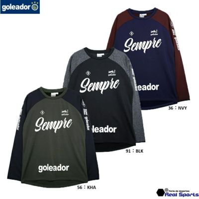 【goleador ゴレアドール】24AW 裏起毛スムースSempleプリント ロングシャツ G-2607