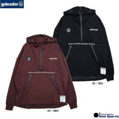 【goleador ゴレアドール】24AW ダンボールニット レイヤードフード ハーフZIPジャケット G-2608