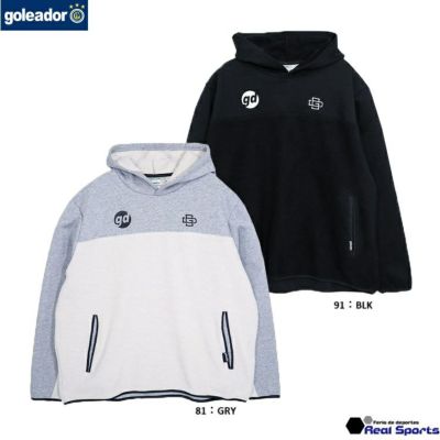 【goleador ゴレアドール】24AW 裏毛スウェット 裏使いコンビネーション オーバーサイズパーカー G-2617