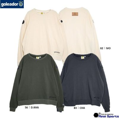 【goleador ゴレアドール】24AW 裏毛スウェットサイドポケット付き オーバーサイズトレーナー GD-171