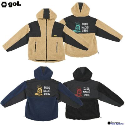 【gol. ゴル】24AW フルジップボアフーディー＜Dios naci 1986＞ G455-342