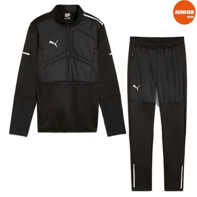 【PUMA プーマ】ジュニア 24AW JR INDIVIDUAL WINTERIZED 1/4ジップトップ & パンツ 659847-01/659827-01