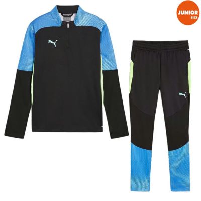 【PUMA プーマ】ジュニア 24AW JR INDIVIDUAL FINAL 1/4ジップトップ & パンツ 上下セット 659854-02/659859-02