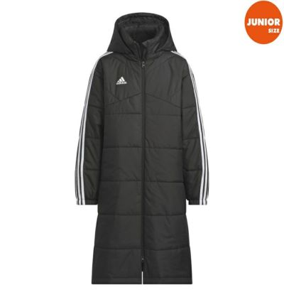 【adidas アディダス】ジュニア マストハブ 3ST ボアロングコート ブラック KWY19 JH1087
