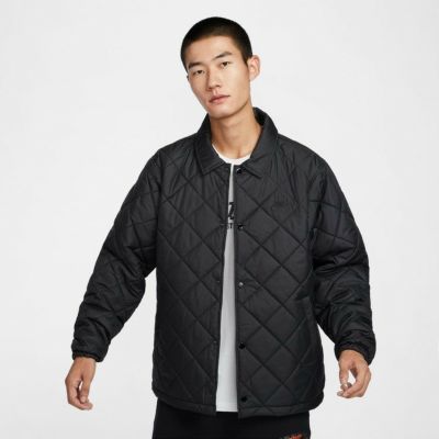 【NIKE ナイキ】NSW クラブ ライトウェイト キルテッド フィルジャケット ブラック FZ0635-010