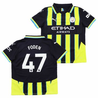【PUMA プーマ】KIDS ＃47 フィル・フォーデン 24/25 マンチェスター・シティ アウェイ レプリカユニフォーム 775089-02