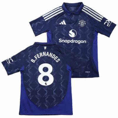 【adidas アディダス】KIDS #8 ブルーノ・フェルナンデス 24/25 マンチェスターユナイテッドFC アウェイ レプリカユニフォーム JTU83/IT1957