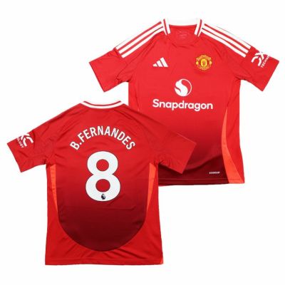 【adidas アディダス】KIDS #8 ブルーノ・フェルナンデス  24/25 マンチェスターユナイテッドFC ホーム レプリカユニフォーム JTU96/IT1972