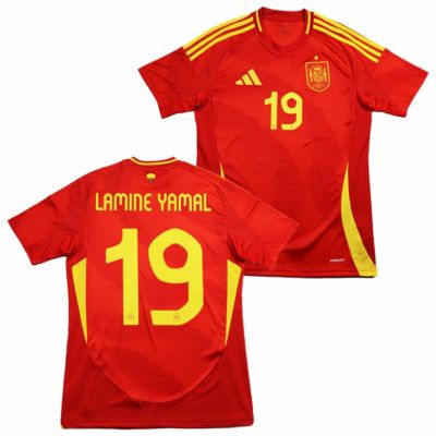 【adidas アディダス】＃19 ラミン・ヤマル 2024 スペイン代表 ホーム レプリカユニフォーム KOW75/IP9331