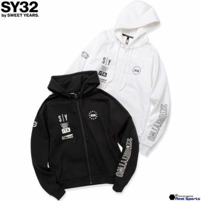 【SY32 by SWEET YEARS】24FW MULTI LOGO HIGH QUALITY ZIP HOODIE 14504
