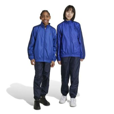 特価【adidas アディダス】ジュニア エッセンシャルズ スリーストライプス ウーブントラックスーツ セルシットブルー ECN98 IV7333