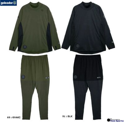 goleador ゴレアドール 24AW 裏起毛スムース/カノコ ハイネックシャツ & 裏起毛スムースパンツ GD168-GD169