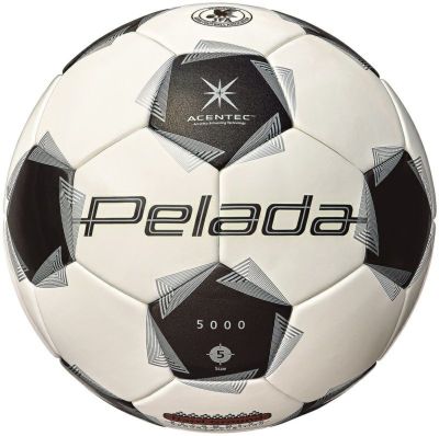 molten モルテン サッカーボール 5号球 ペレーダ5000 土用 スノーホワイトパール×メタリックブラック F5K5001